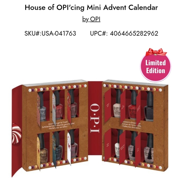 Fresh Batch OPI Limited Edition Advent Calendar - Festive Colorsh HOLIDAY GIFTS - Picture 3 of 4